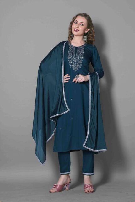 Fully Stitched Kurta and Pant & Dupatta Set