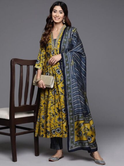 Fully Stiched Kurta and Pant & Dupatta Set